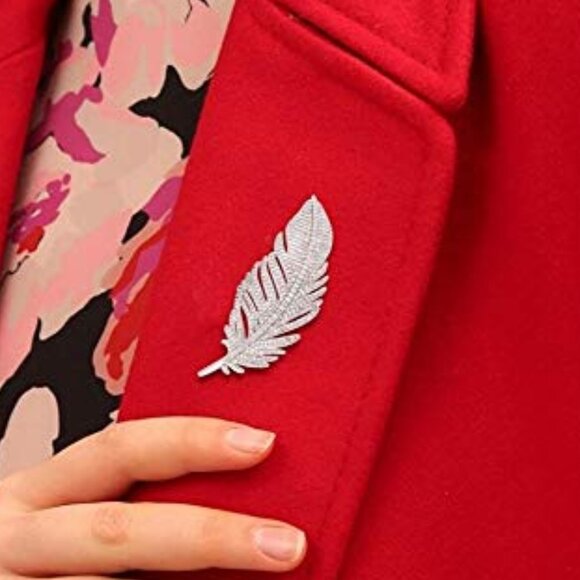Feather Brooches Pin for Women - Picture 1 of 1
